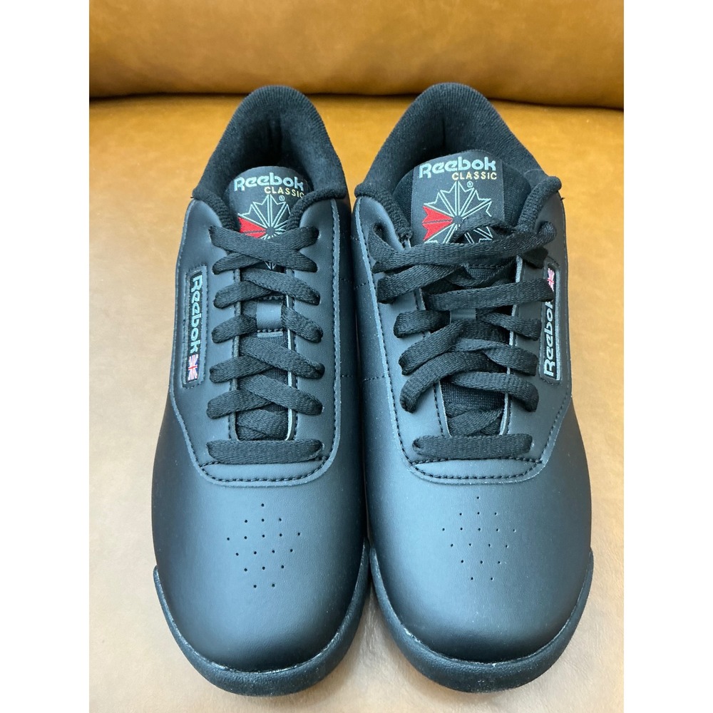 Reebok Princess Training Sneakers Womens 9 Black Classic Low Top